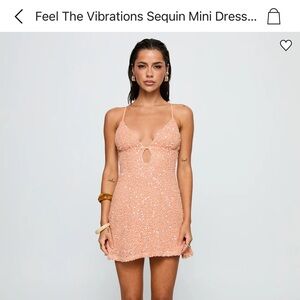 Princess Polly Feel the Vibrations mini dress Orange